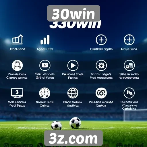 Destaques das funcionalidades de 30win