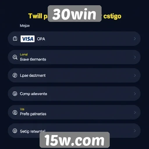 Métodos de pagamento aceitos no 30win